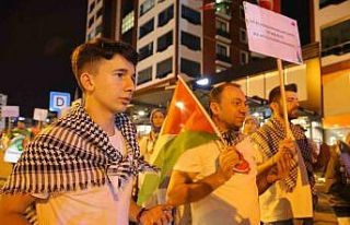 Kahramanmaraş’ta vatandaşlardan Filistin’e destek...