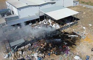 Karaman’da geri dönüşüm tesisinde yangın çıktı