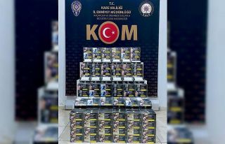 Kars’ta 100 bin makaron ele geçirildi