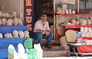 Kaya tuzu yazın kışlık ürünlere, kışın süs...