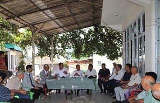 Kaymakam Bayram gazileri ziyaret etti