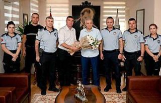 Kaymakam Keklik Kuşadası zabıtasını ağırladı