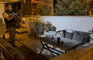 Kefeye silahlı saldırı kamerada