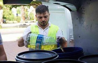 Konyaaltı’nda atık yağlar geri dönüştürülüyor