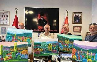 Kütahya’da ressam Hasan Kara’dan anlamlı bağış