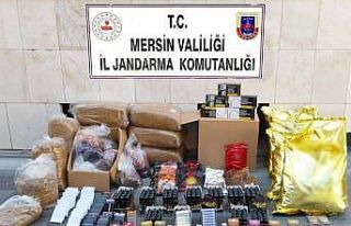 Mersin’de kaçak makaron operasyonu