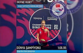 Milli yüzücü Defne Kurt’tan 5. dünya şampiyonluğu
