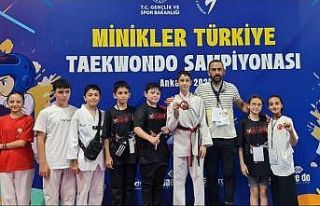 Minik taekwondocular Ankara’dan dereceyle döndü