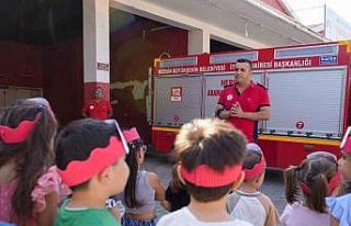 Minikler yangın güvenliğiyle ilgili bilinçlendi