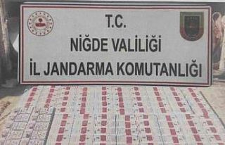 Niğde’de yol kontrolünde 370 paket kaçak sigara...