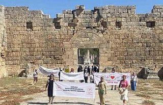 Perge’de sağlık için yürüdüler