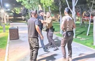 Polis ve bekçilerin alkollü şahıslarla imtihanı...