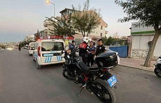 Polisin ’dur’ ihtarına uymayan motosikletli,...
