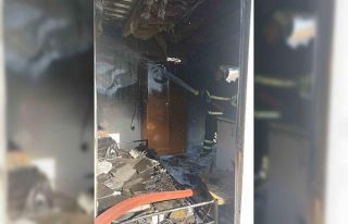 Reyhanlı’da konteyner yangını