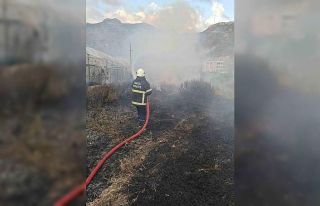 Samandağ’da bahçe yangını