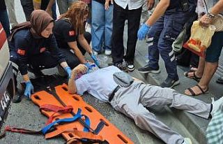 Samsun’da motosiklet yayaya çarptı: 1 yaralı