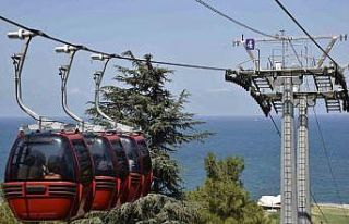 Samsun’da teleferiğe yoğun ilgi