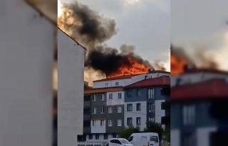 Tekirdağ’da çatı katında yangın