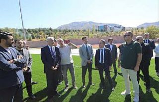 TOGÜ futbol sahası FIFA standartlarına uygun şekilde...