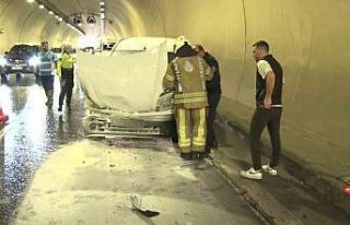 Üsküdar’da tünel içinde zincirleme kaza: 1 araç...