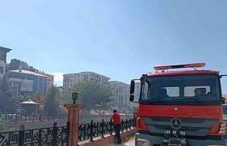 Van’da kuru ot yangını