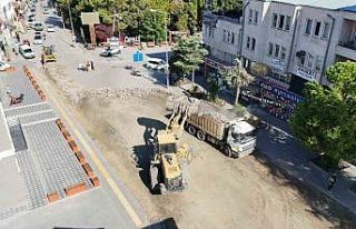 Vezirköprü’de yol yenileme çalışmaları başladı