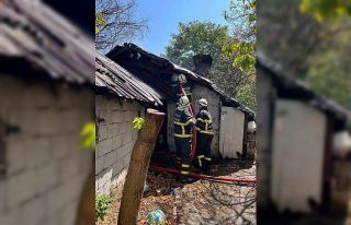 Yufka yaparken yangın çıktı