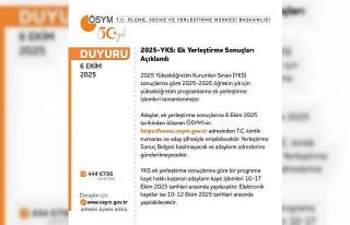 2025 YKS ek yerleştirme sonuçları açıklandı