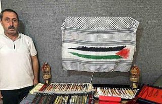 35 yıllık tespih koleksiyonunu Gazze için satışa...