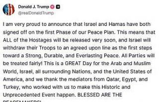 ABD Başkanı Trump: "İsrail ve Hamas Barış...