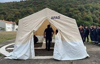AFAD’dan çadır kurma eğitimi