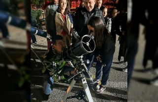 Ahmet Sezer Ortaokulu’nda gece gökyüzü gözlem...