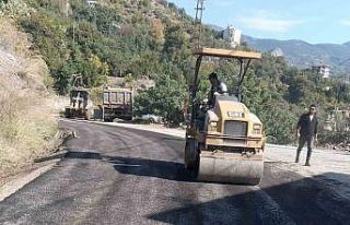 Alanya kırsalında yollar kışa hazırlanıyor