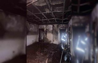 Alanya’da 5 katlı sitenin sauna ve hamam kısmında...