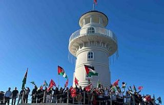 Alanya’da Gazze’ye destek yürüyüşü