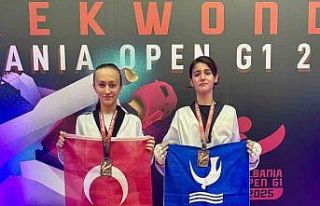 Aliağalı taekwondoculardan iki madalya