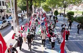 Amasya’da üniversite öğrencilerinden Filistin’e...