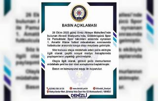 Amatör maçta polisin biber gazlı müdahalesiyle...
