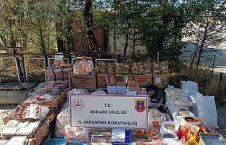 Ankara’da bir iş yerinde bin 200 kilogram bozuk...