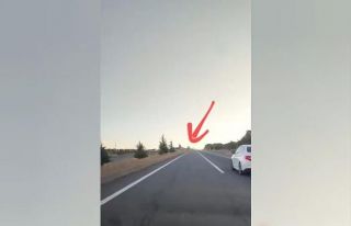 Araç takla attı, o anlar kamerada: 1 yaralı