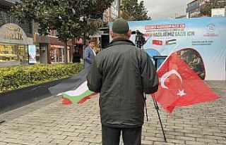 Arnavutköy’de Gazze için tek yürek