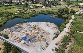 Aydın’da sulak alanlara moloz tehdidi