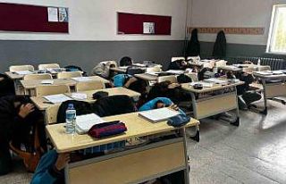 Aydıntepe’deki tüm okullarda tahliye tatbikatı...