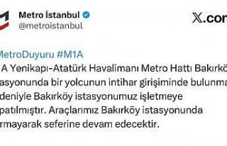 Bakırköy’de metro istasyonunda yolcu raylara atlayarak...
