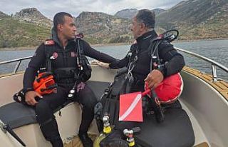 Baraj gölünde kaybolan İrlandalı turisti arama...