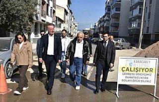 Başkan Karabatı Emirsultan’daki çalışmaları...