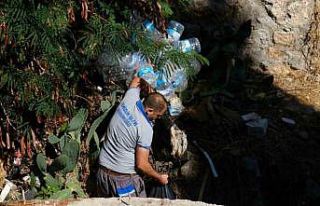 Belediye ekiplerinden derelerde temizlik çalışmaları