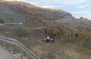Bilecik’te kontrolden çıkan motosiklet devrildi,...