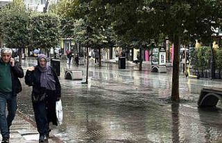 Bolu’da yağmur etkili oldu