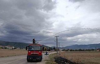 Bucak’ta arazi yangını